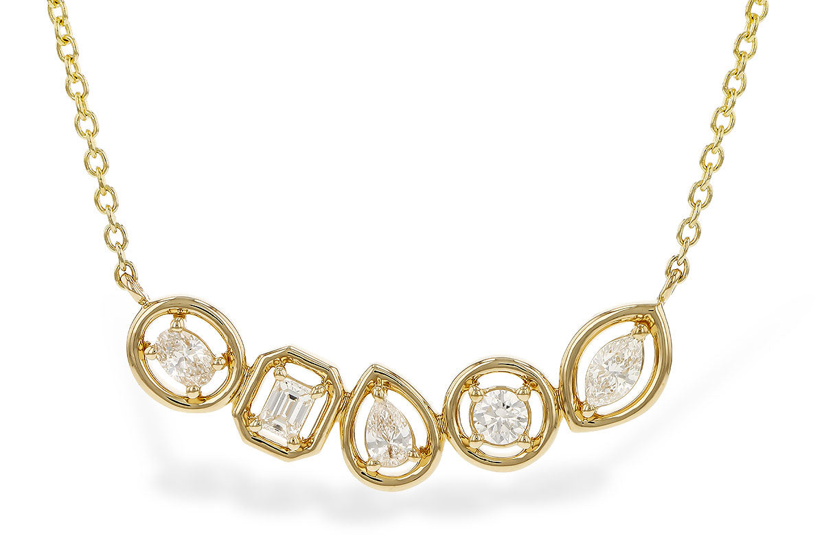 Multi-cut Diamond Necklace