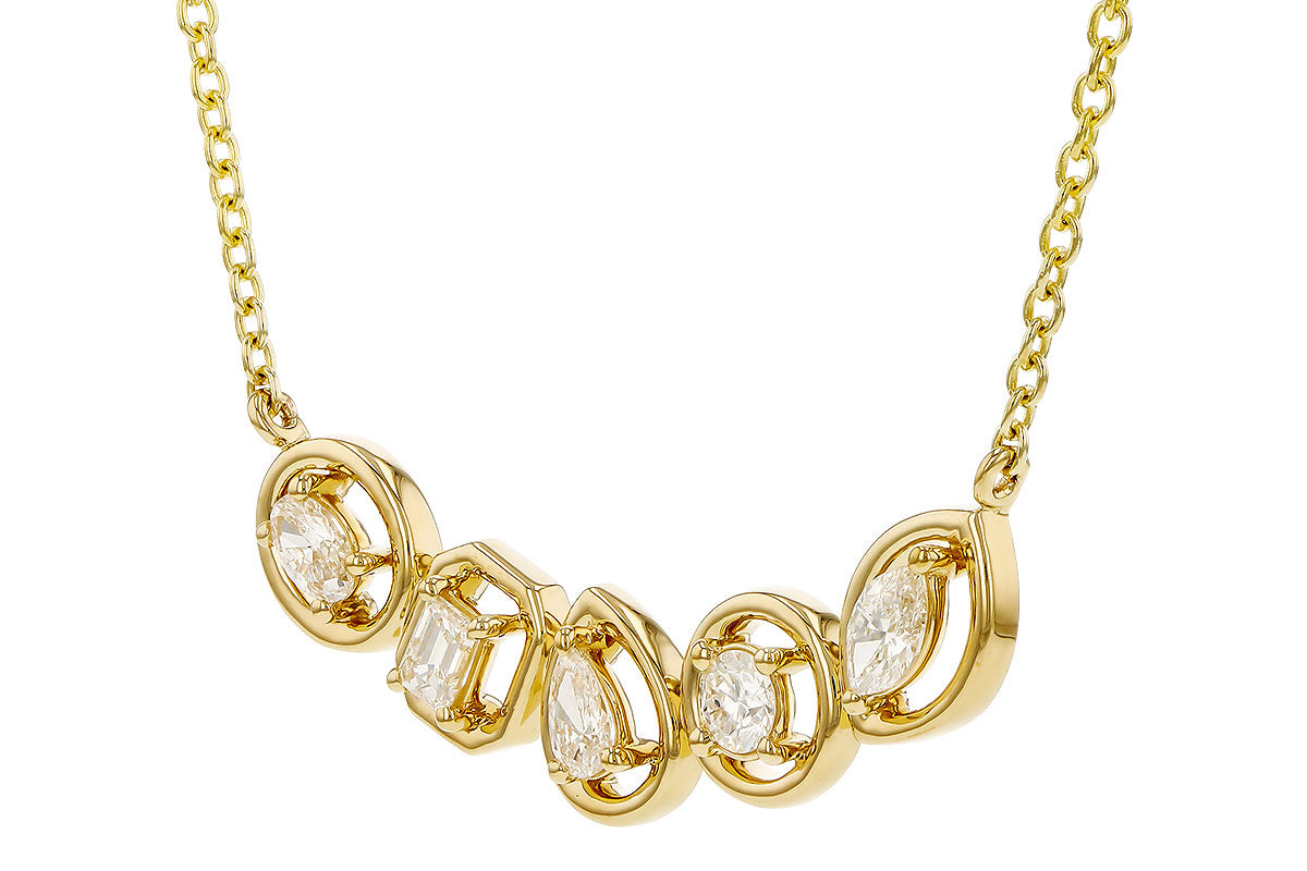 Multi-cut Diamond Necklace