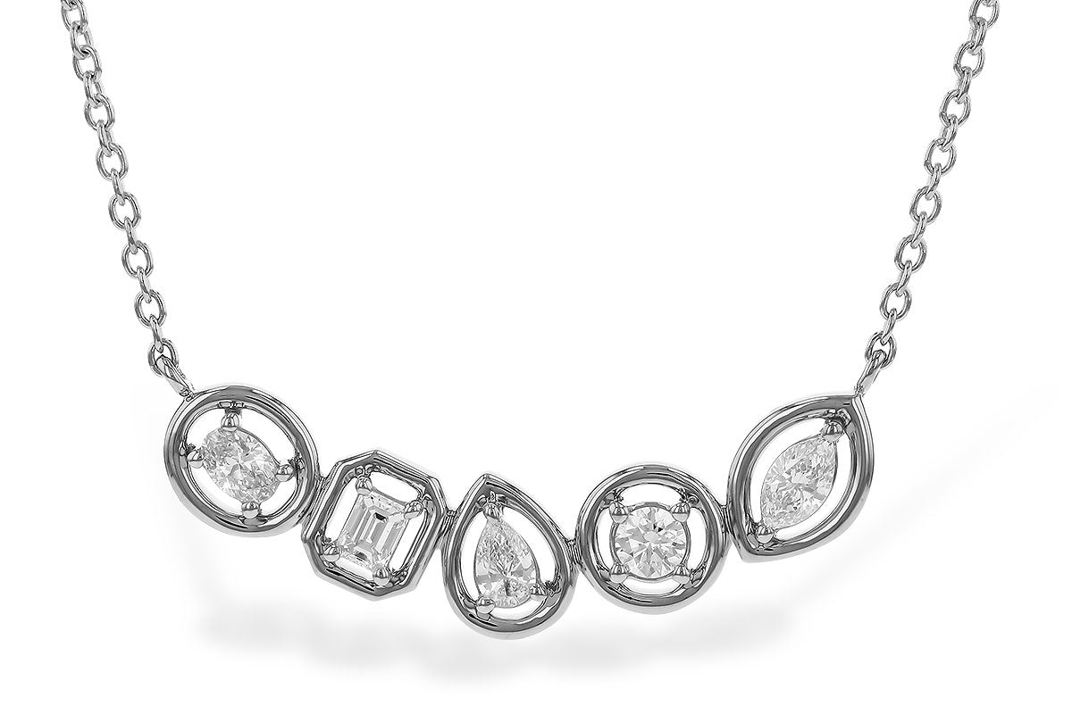 Multi-cut Diamond Necklace