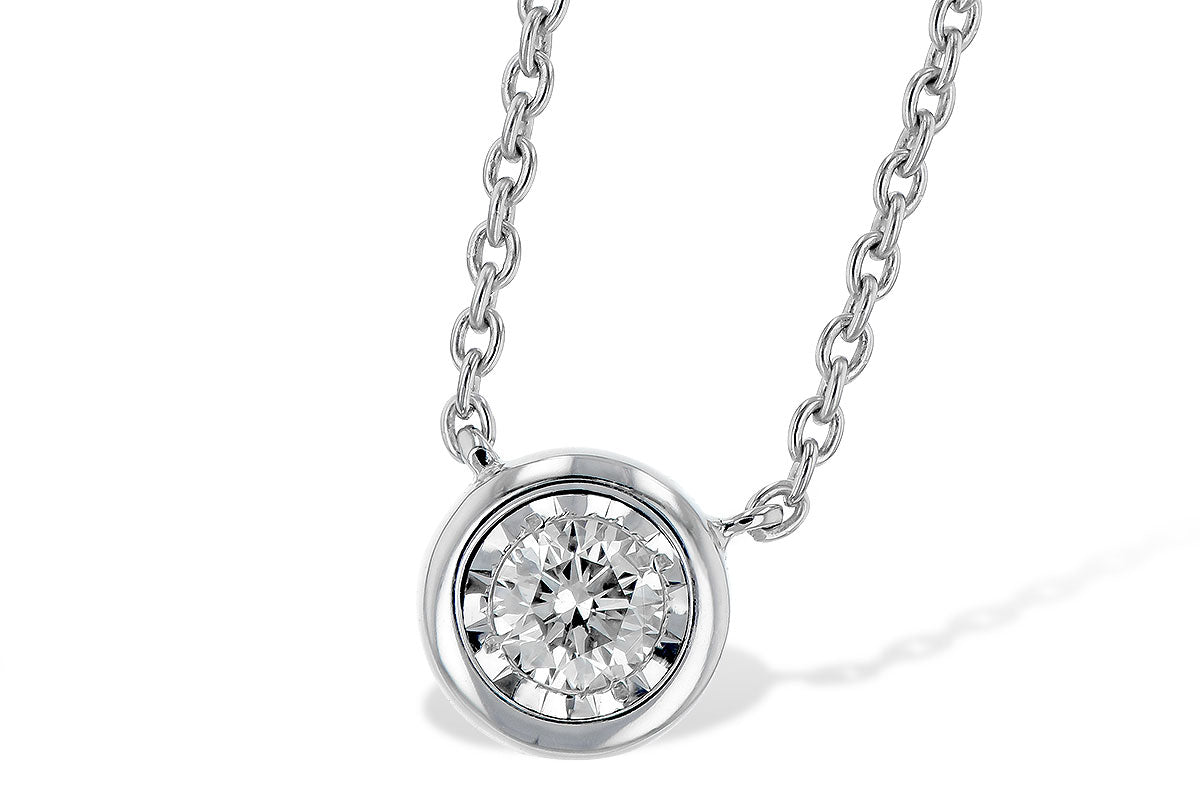 Diamond Bezel Necklace