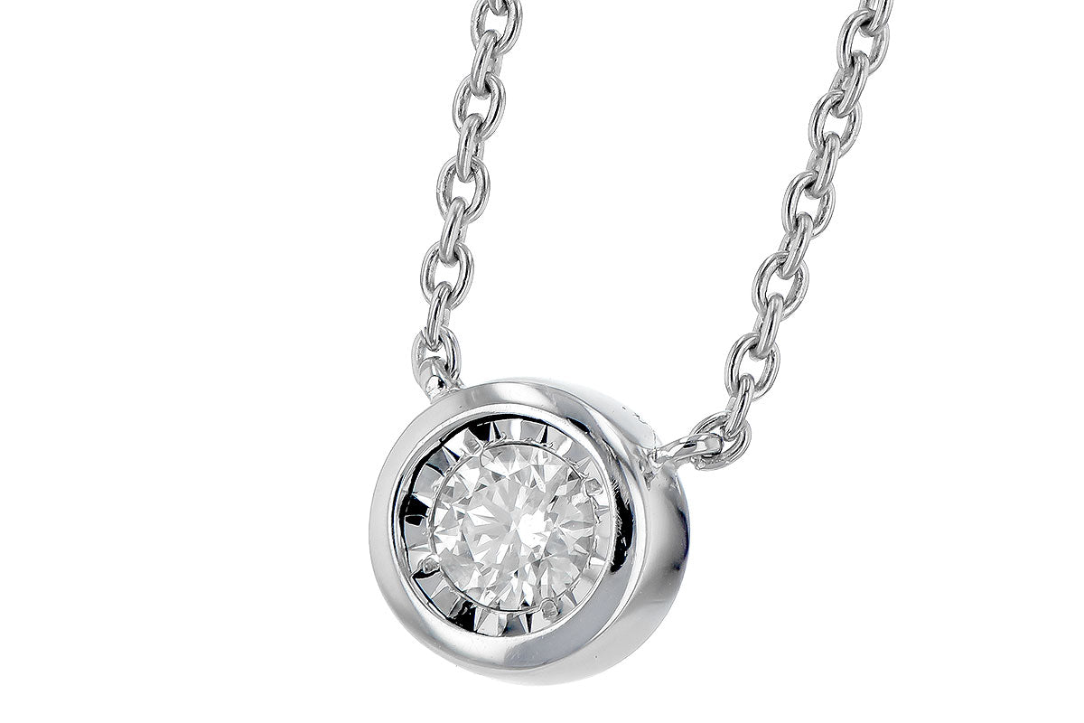 Diamond Bezel Necklace