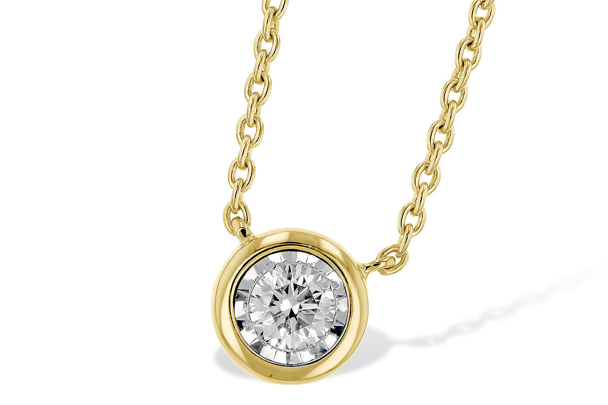 Diamond Bezel Necklace