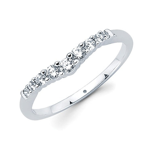 Prong Set Contour Diamond Ring