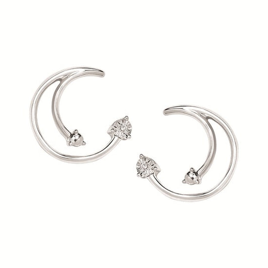 Crescent Swirl Earrings