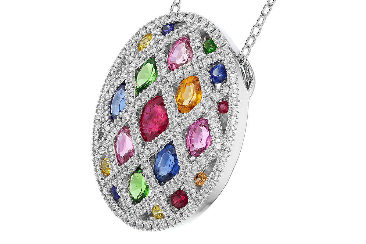 Multi-Color Stone Necklace
