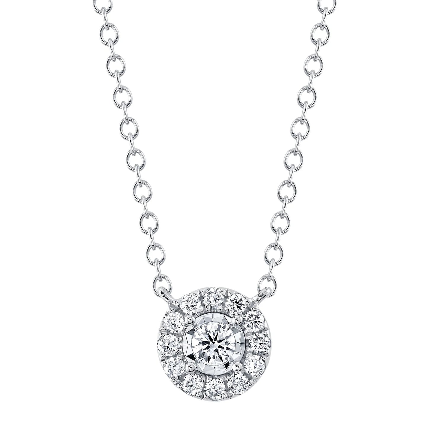 Diamond Halo Necklace