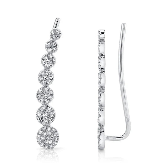 Diamond Ear Crawler Earrings