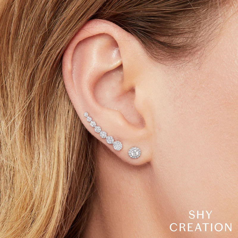 Diamond Ear Crawler Earrings