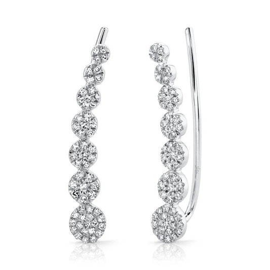 Diamond Ear Crawler Earrings