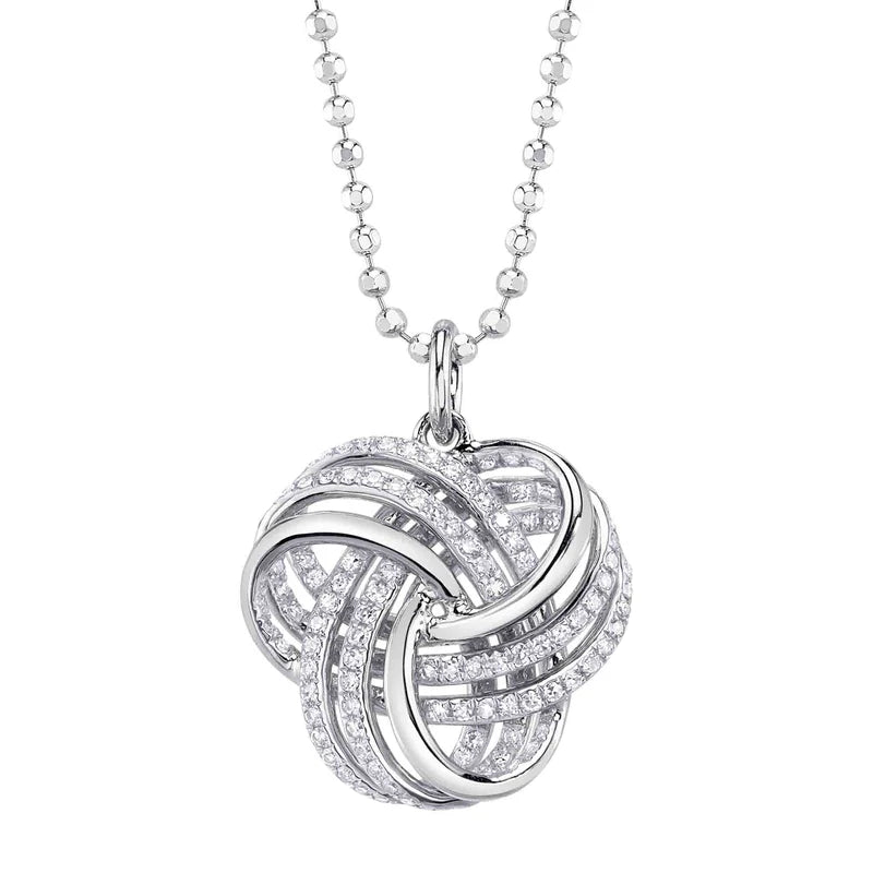 Diamond Love Knot Necklace