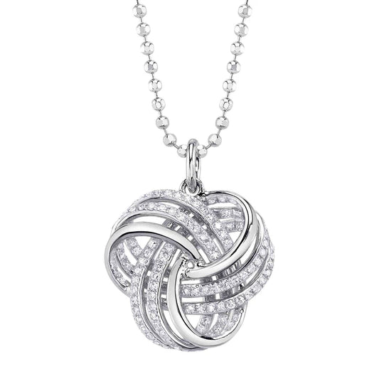 Diamond Love Knot Necklace