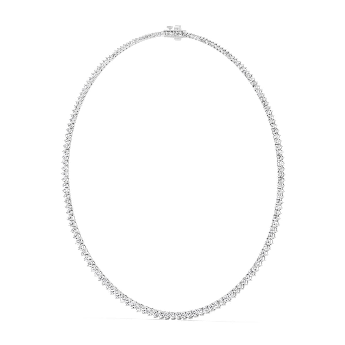 Graduated Lab Diamond Tennis Necklace