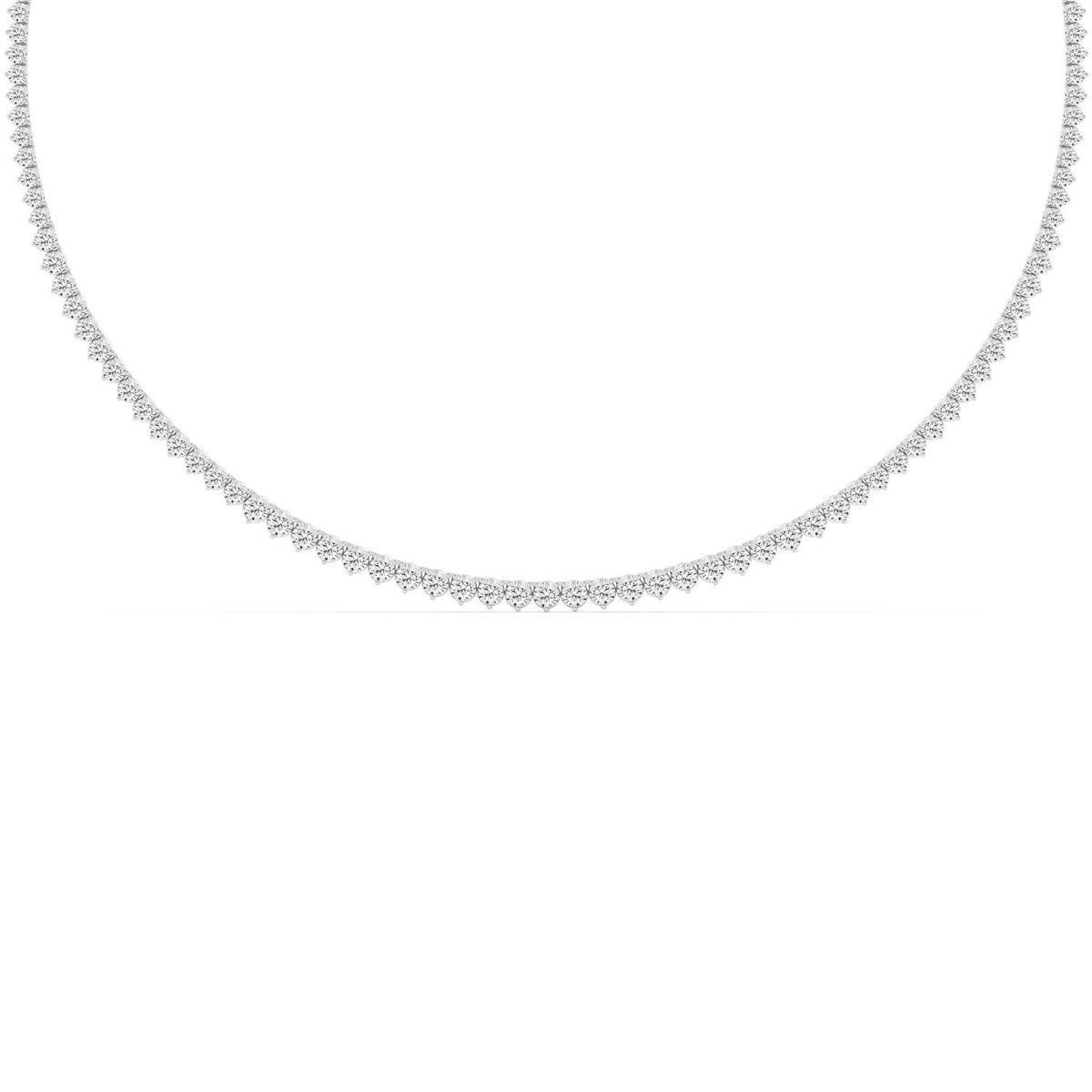 Graduated Lab Diamond Tennis Necklace