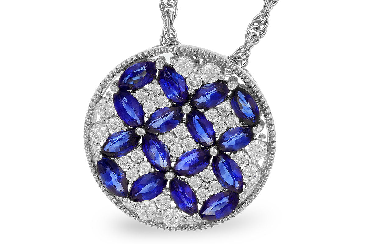 Sapphire and Diamond Pendant