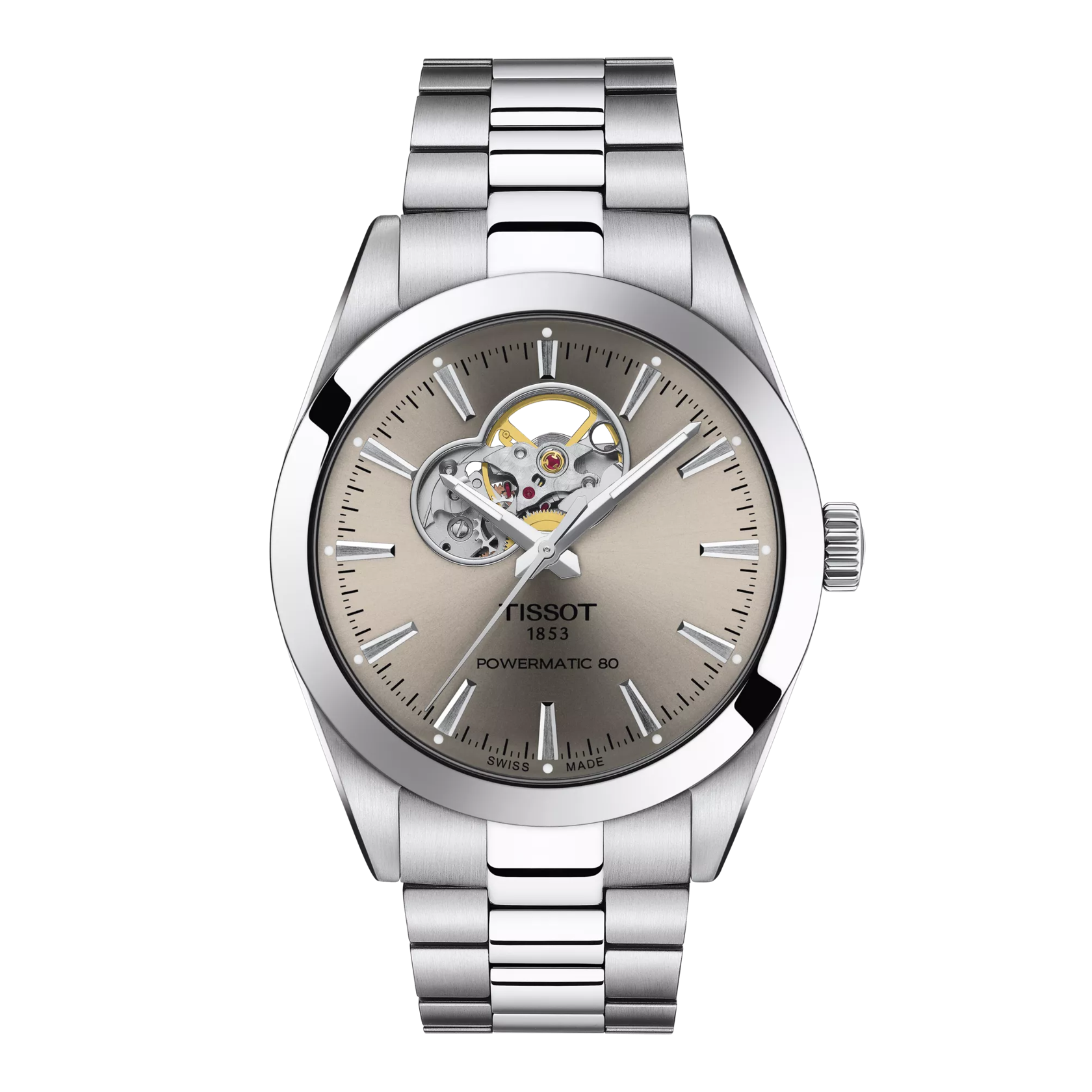 Image 3 of Tissot Gentleman Powermatic 80 Open Heart