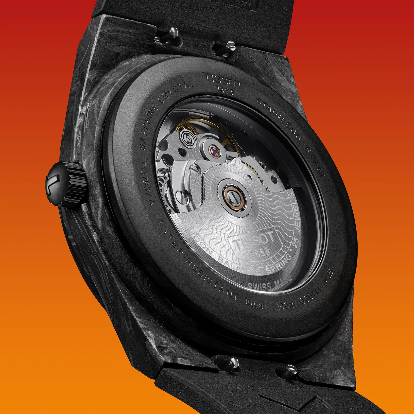 Image of Tissot PRX Powermatic 80 Carbon 40mm