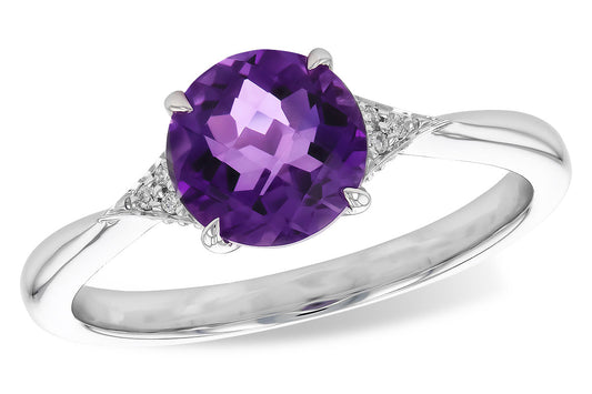 Round Amethyst Ring