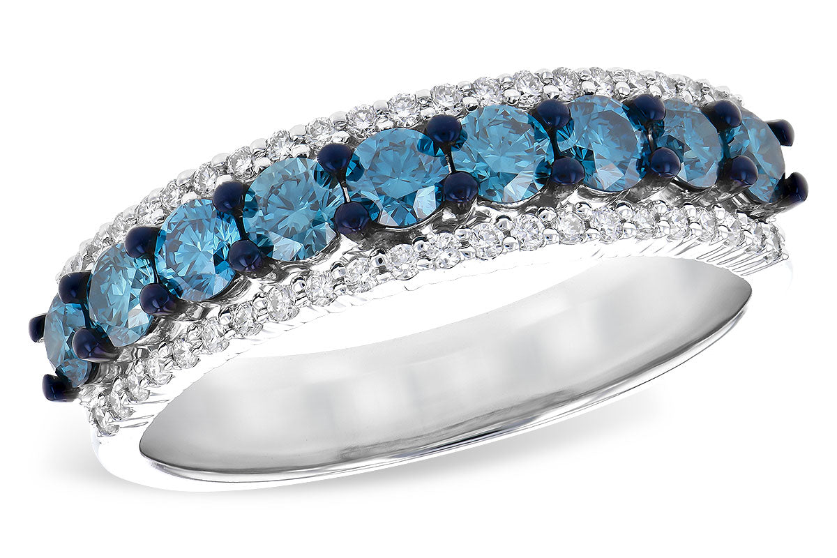 Blue Diamond Ring