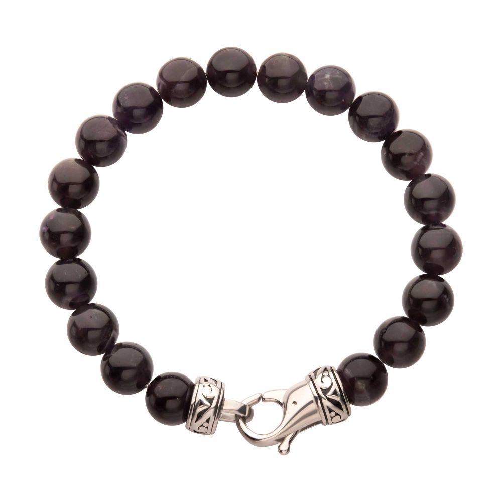 Amethyst Beaded Bracelet
