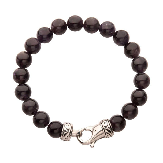 Amethyst Beaded Bracelet