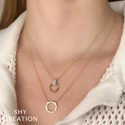 Circle Diamond Necklace