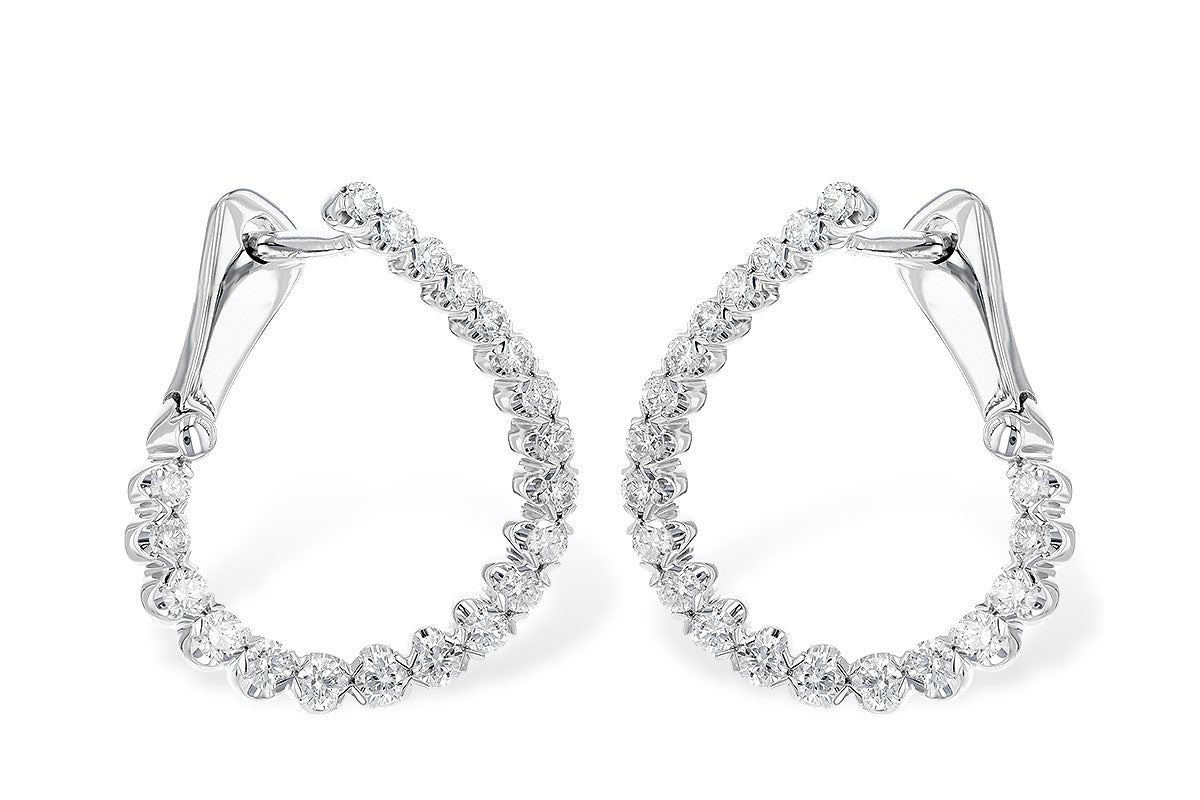 Diamond Fashion Hoop Earrings