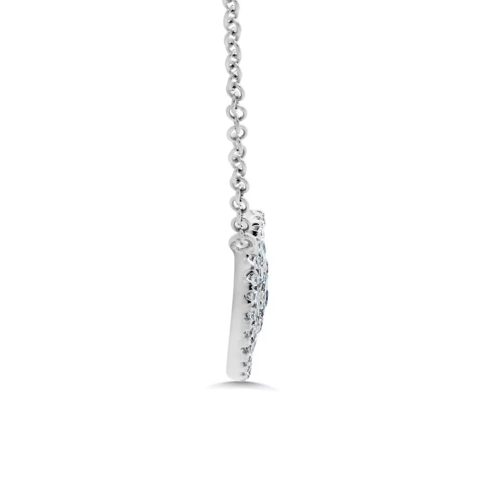 Diamond Pave Circle Necklace