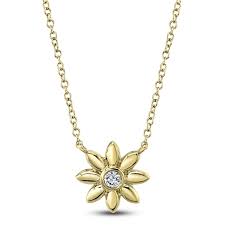 Diamond Flower Necklace