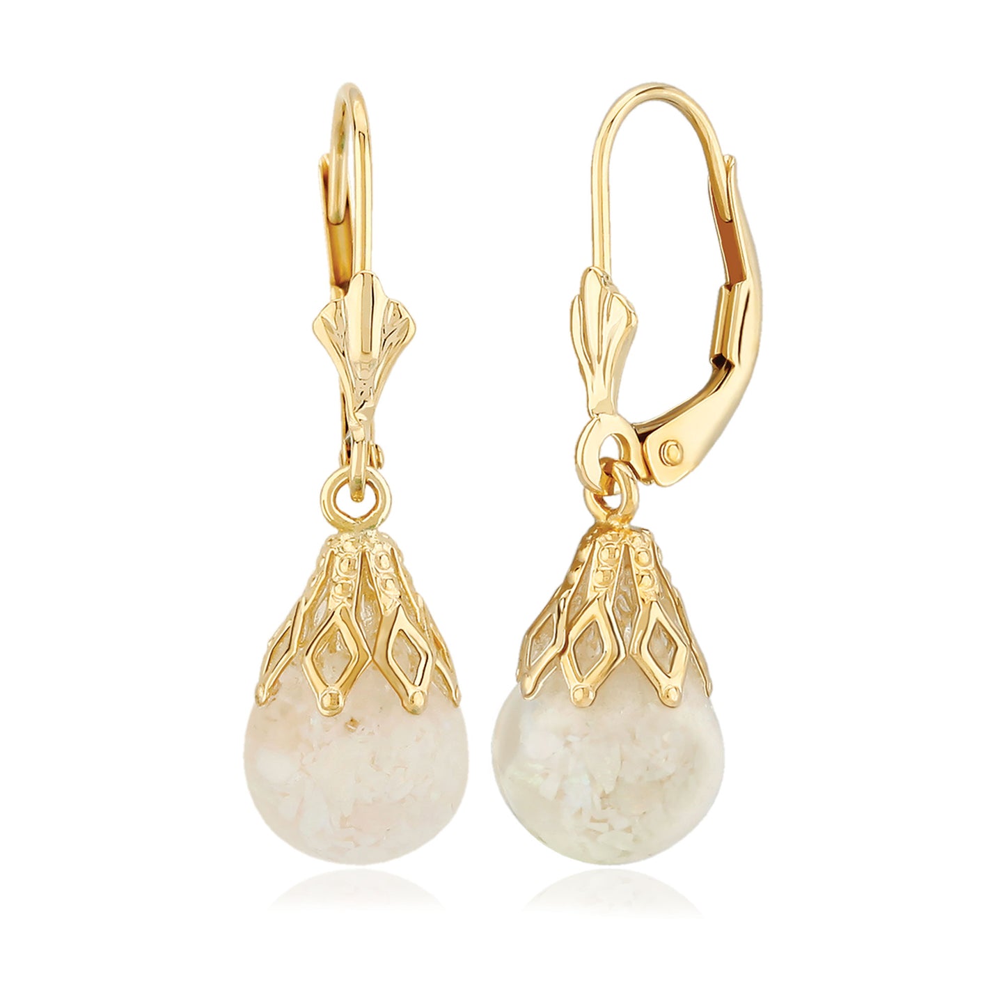 Floating Opal Earrings