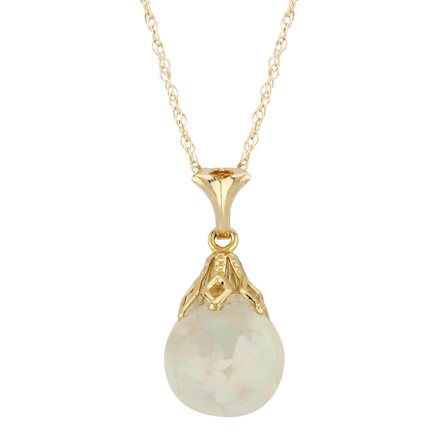 Floating Opal Pendant