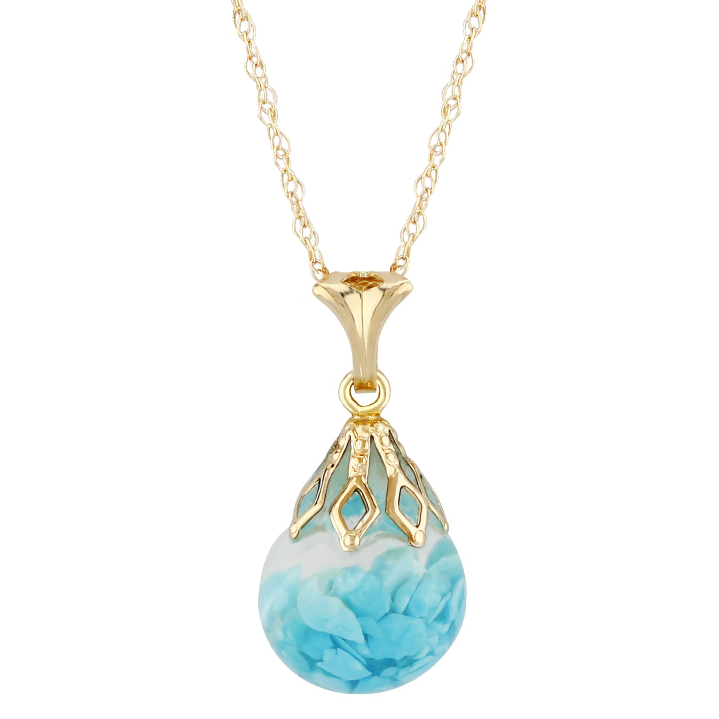 Floating Turquoise Pendant