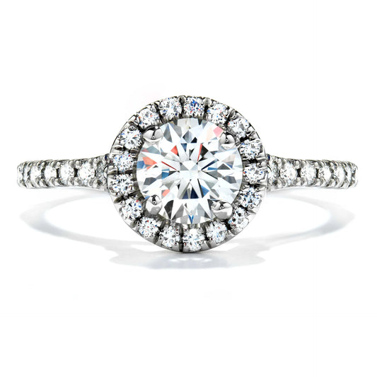 Transcend Diamond Halo Engagement Ring