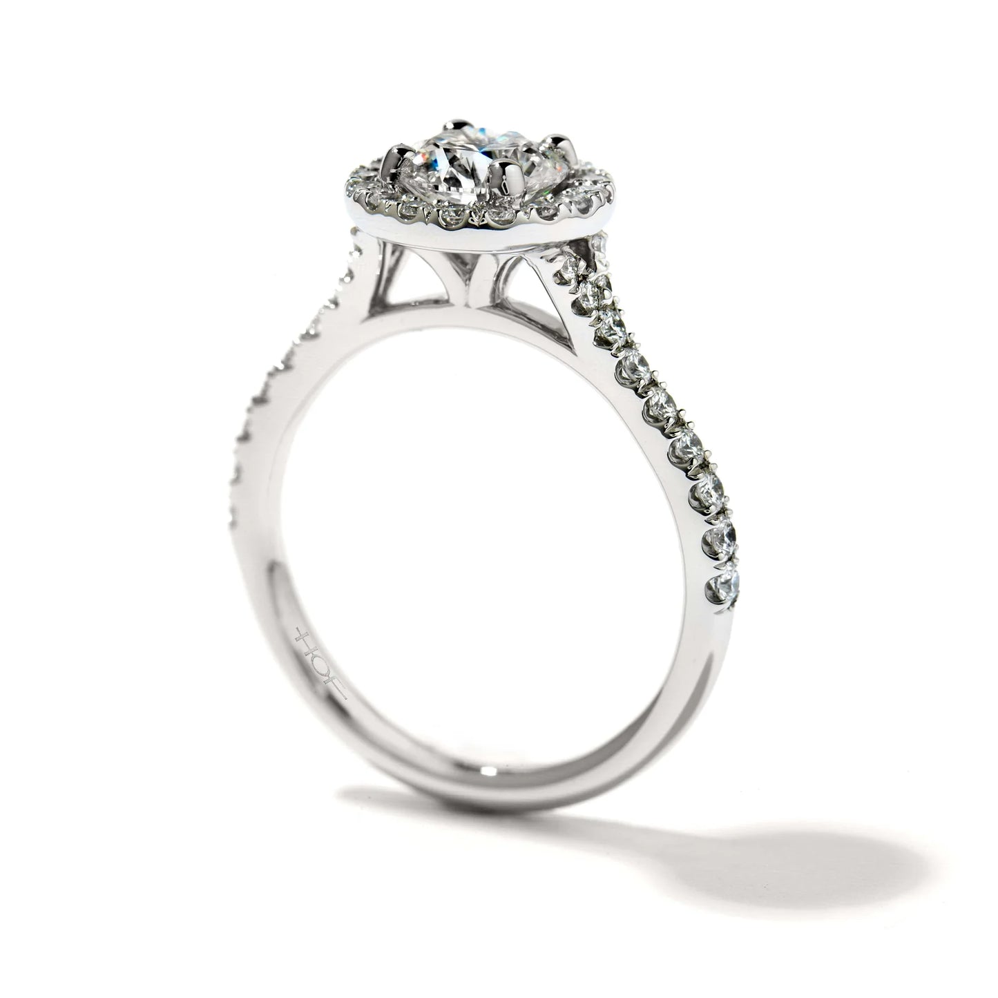 Transcend Diamond Halo Engagement Ring