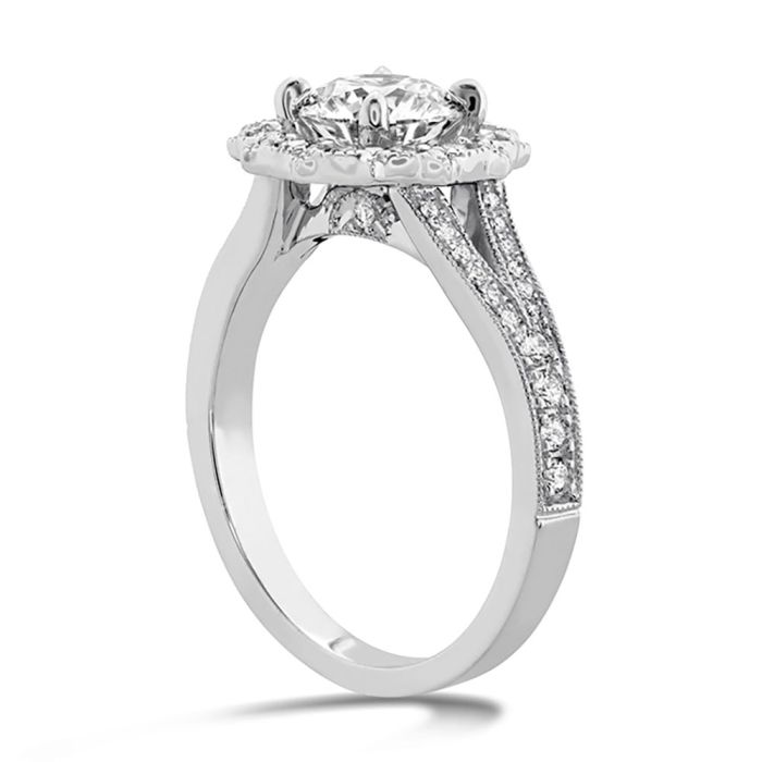 Liliana Diamond Halo Semi-Mount