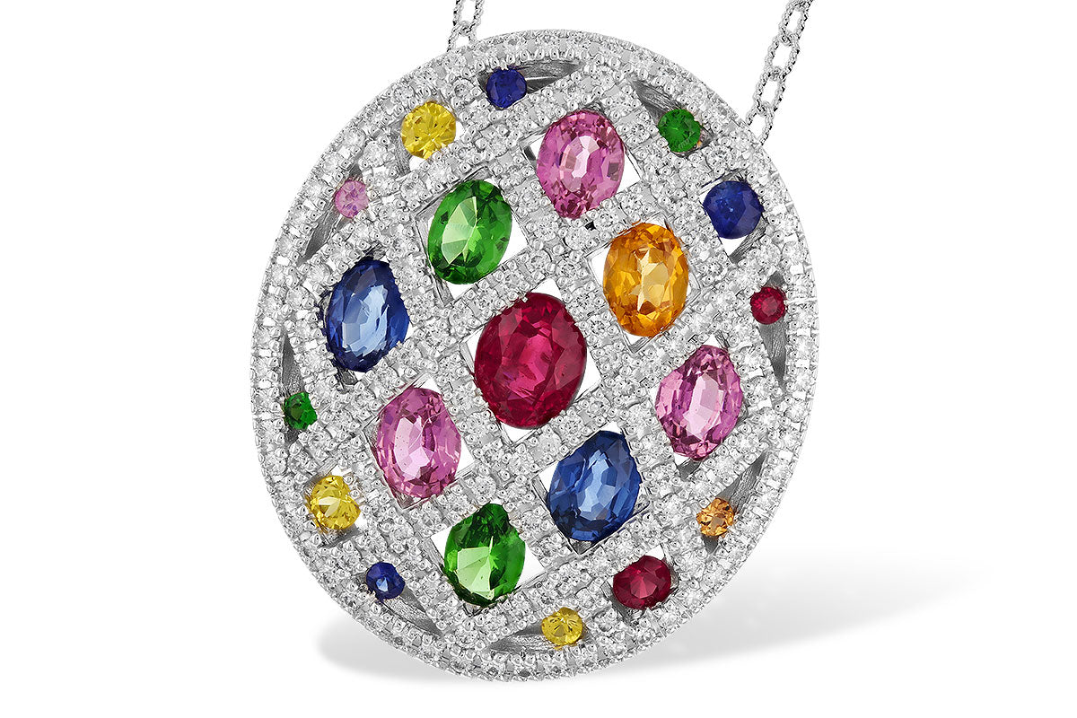Multi-Color Stone Necklace