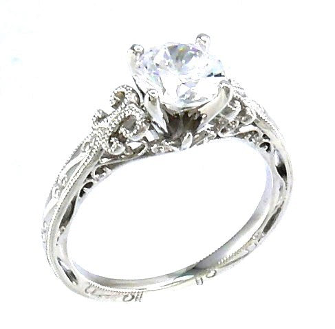 Vintage Style Hand Engraved Solitaire