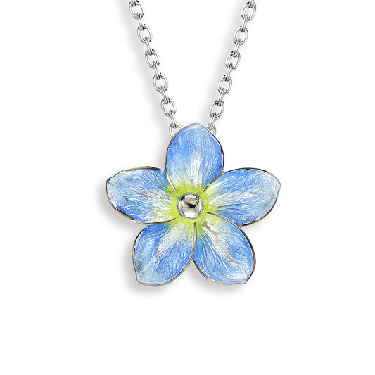 Blue Forget Me Not Necklace