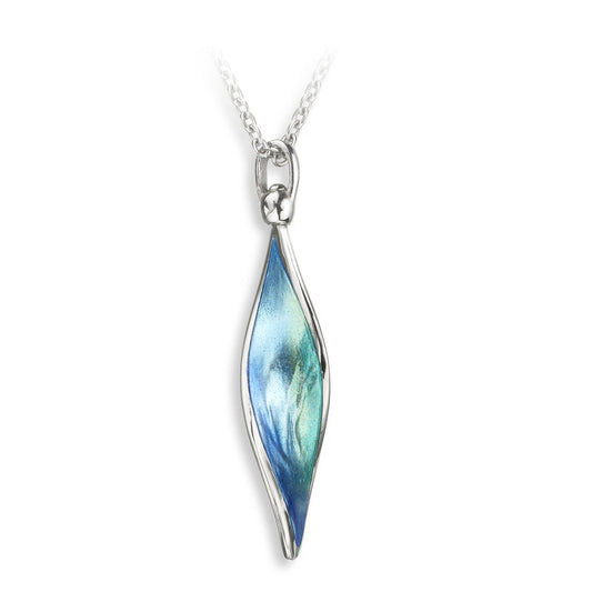 Ocean Aurora Necklace. Sterling Silver