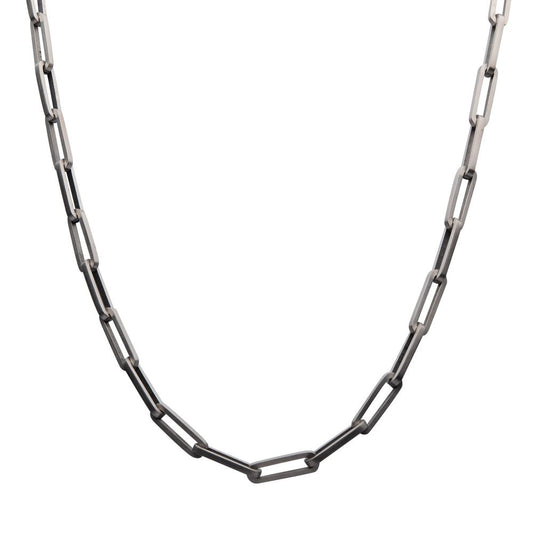 Gun Metal Plated Steel Necklace