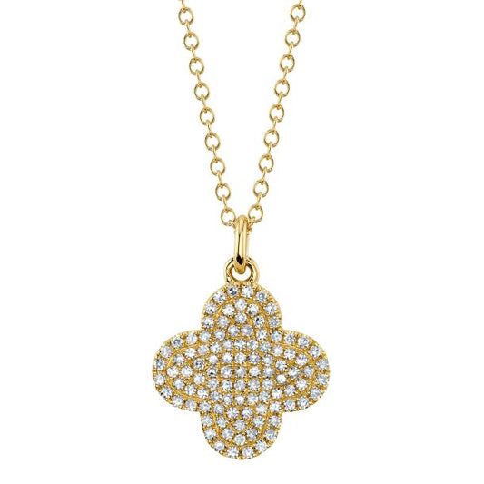 Pave Clover Necklace