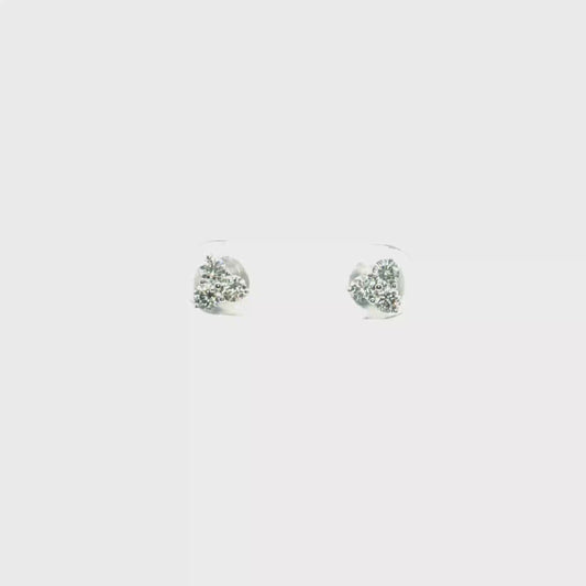 Diamond Cluster Earrings