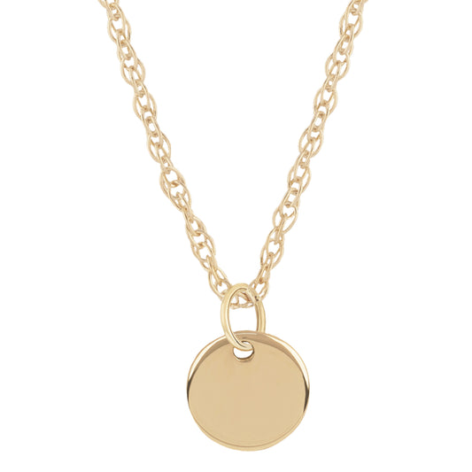 Round Tag Pendant