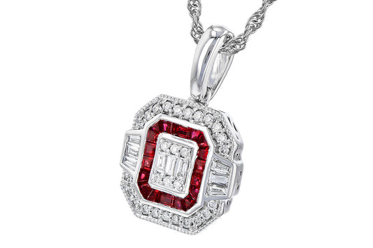 Ruby and Diamond Pendant