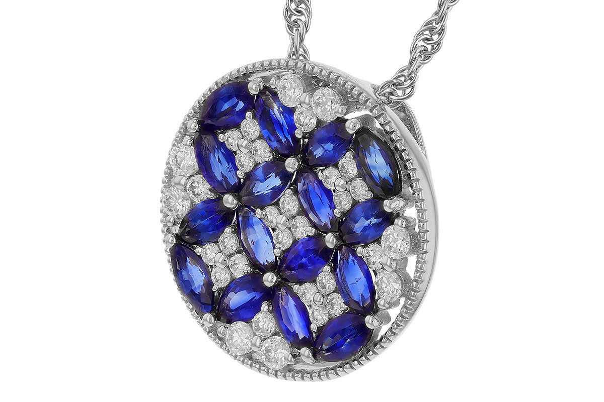 Sapphire and Diamond Pendant