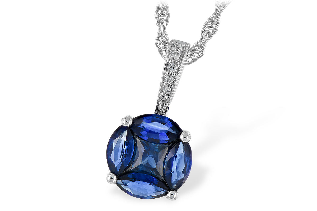 Sapphire Drop Pendant