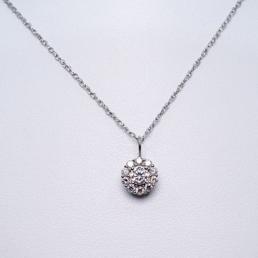 Lab Grown Diamond Halo Pendant