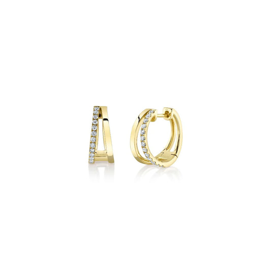 Diamond Split Hoops