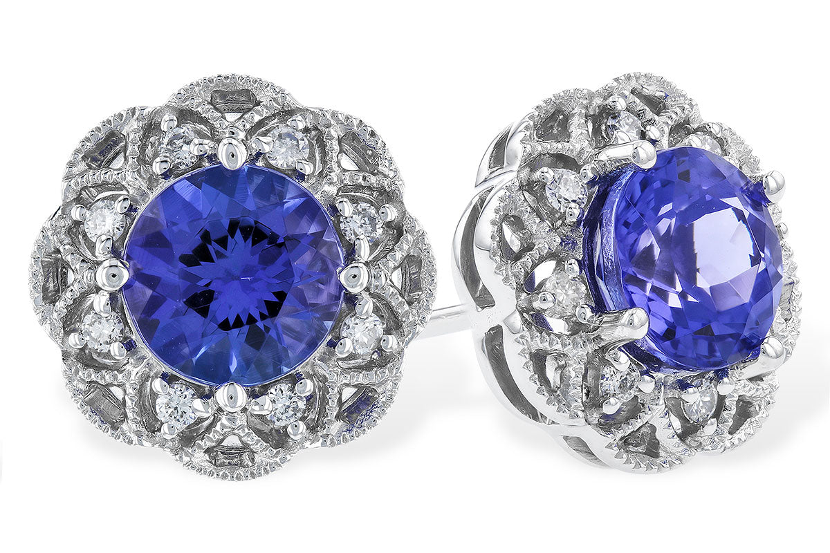 Tanzanite Diamond Earrings