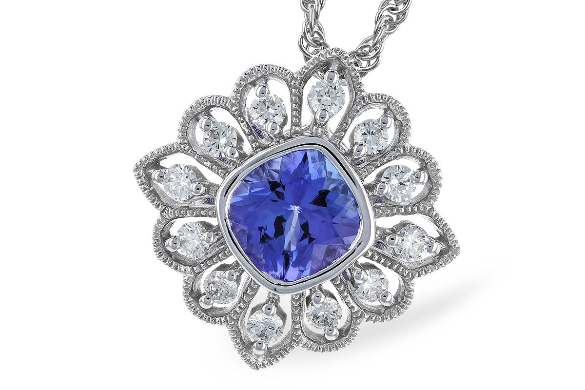 Tanzanite Diamond Pendant