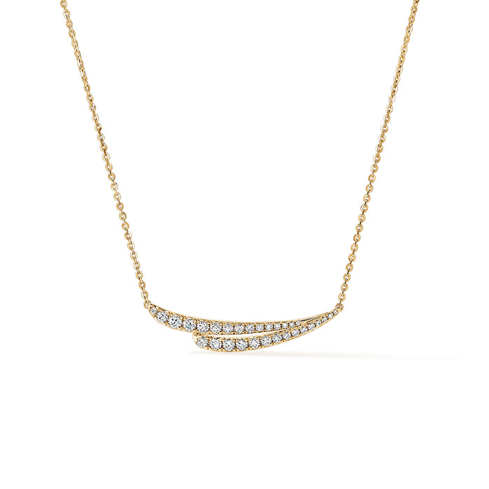 Vela French Cut Pavé Diamond Pendant